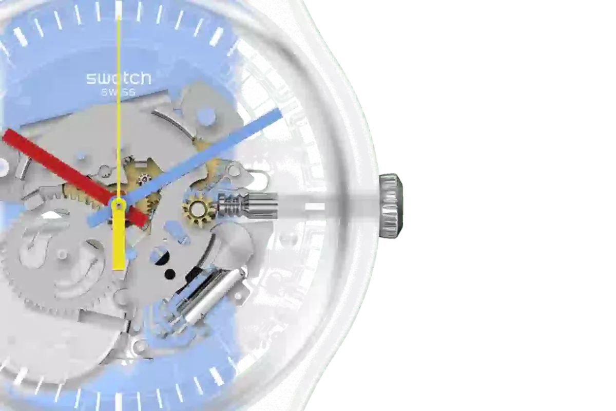 Clear μπλε ριγέ